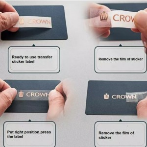 Adesivo per etichette dorate UV