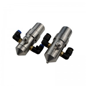 Ugello di atomizzazione dell\'aria anti-drip ugello a due fluidi ugello in acciaio inossidabile cartone ondulato ugello umidificante