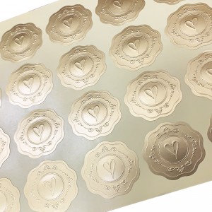 Etichette autoadesive personalizzate di stampaggio caldo