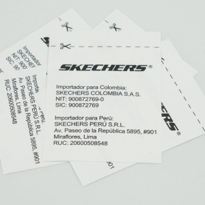 Etichetta intrecciata etichetta per lavare l\'acqua, stampa dello schermo di seta, etichetta intrecciata