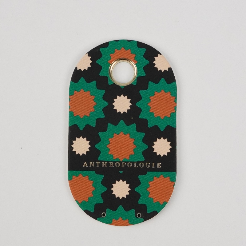 Logo di design della moda personalizzato marca marcata di alta qualità etichette per la carta personalizzata con corda per corda per abbigliamento per l\'ambiente