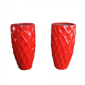 Fioriera in fibra di vetro personalizzati pentole di fiori FRP