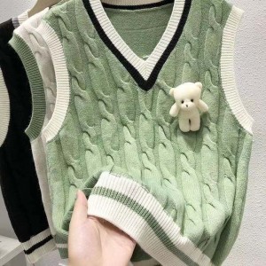 Giubbotto a maglia giubbotto di primavera e maglione autunnale