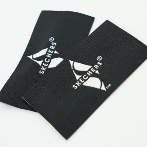 Disegni di abbigliamento all\'ingrosso disegni a logo personalizzato tag da camicia etichette di marca di cotone abbigliamento etichetta intrecciata ecologica