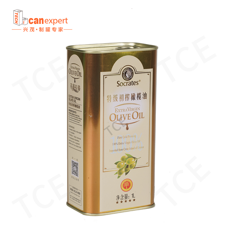 Tinte in scatola vuota a piastra vuota all'ingrosso Can del contenitore in metallo 5Litre Vergine Edible Olio di IT per imballaggio per olio d'olio per olio d'oliva