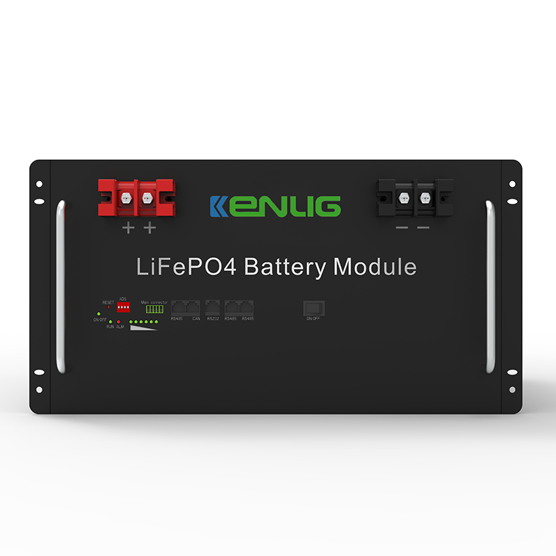 Rack montato 48v 100/150 200ah lifepo4 elettrodomestici