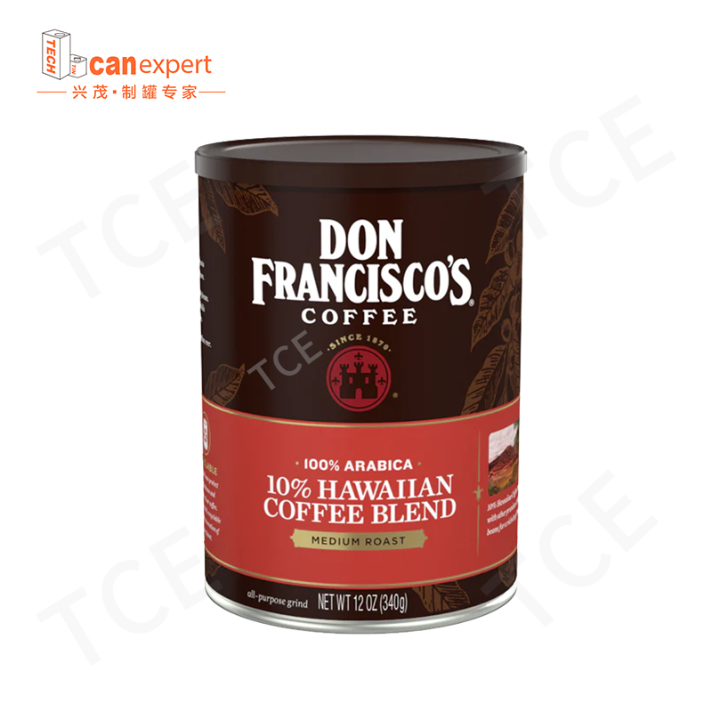 Custom Factory Airtight Tinture Conteiner Contenitore Packaging Cilindrico rotondo rettangolo in metallo Box di lusso Can lattina per caffè