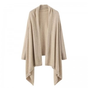 Il produttore fornisce alle donne maniche in maglia cashmere poncho