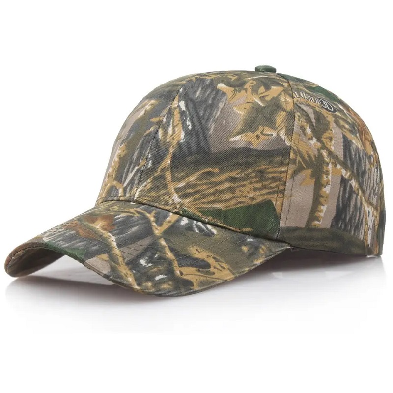Cappello mimetico unisex Cappello camo di pesca da baseball berretto solare per asciugatura rapida tappo da caccia stampato