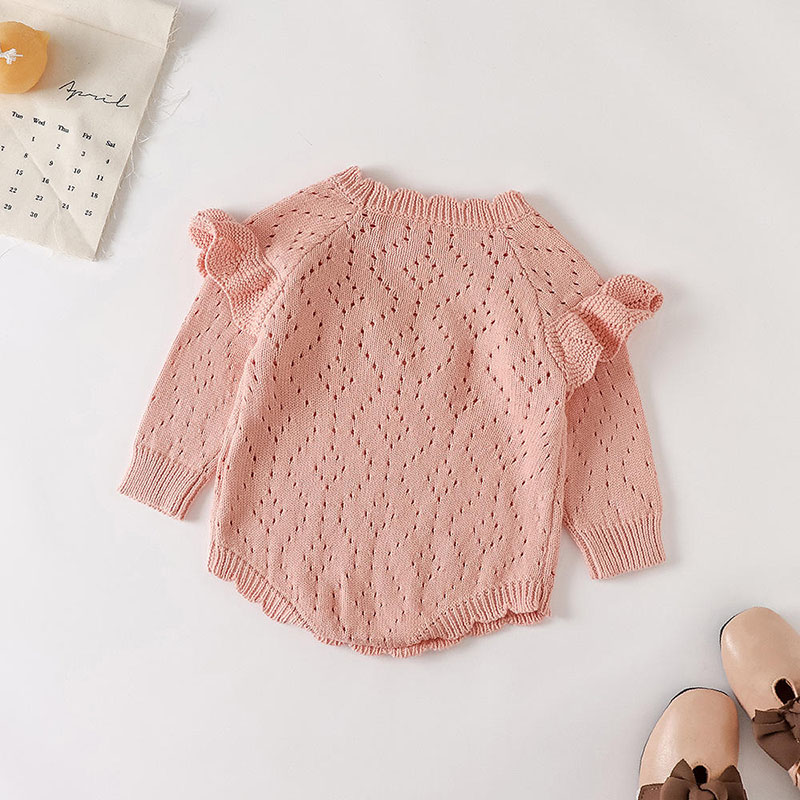 Autumn e invernonuove ragazze \\\\\\ 'tuta a maglia per bambini scavalcata a maniche lunghe