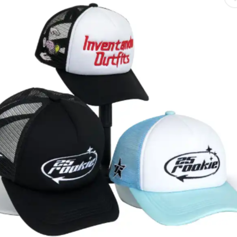Produttore di alta qualità personalizzato 3D ricamato per camionista ricamato OEM Custom Hust Logo Ramiam Foam Hat Mesh