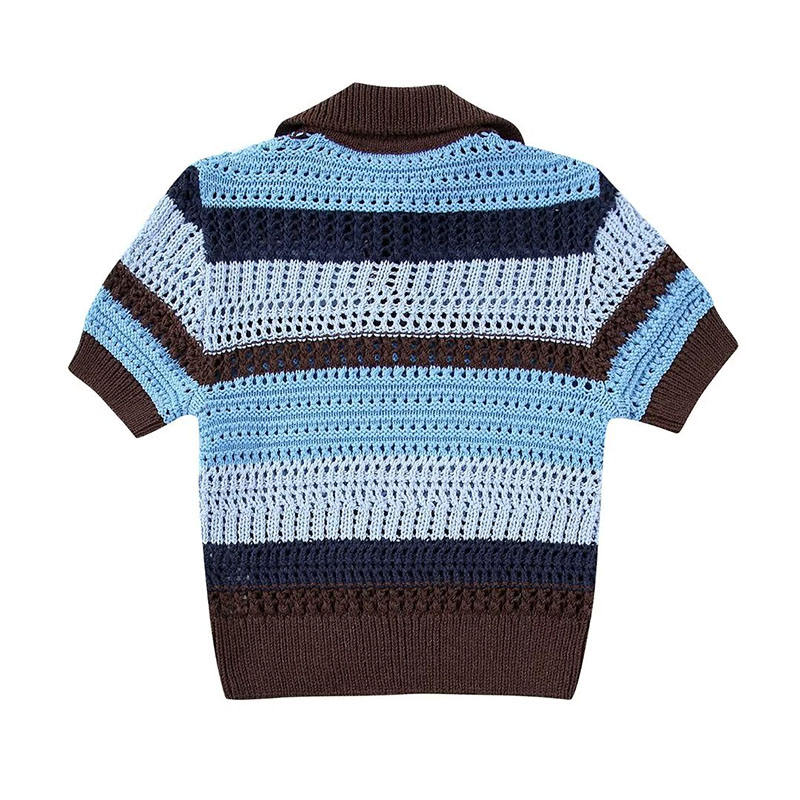 Donne Primavera estate di moda jacquard maglione a maglia a maglia