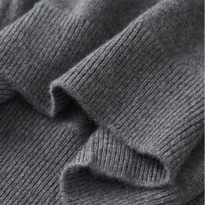 Puro maglione cashmere uomini \\ 'a mezza curiosini per cuocere inverno inverno inverno inverno spesso maglione casual in maglia da maglia \\' s magli