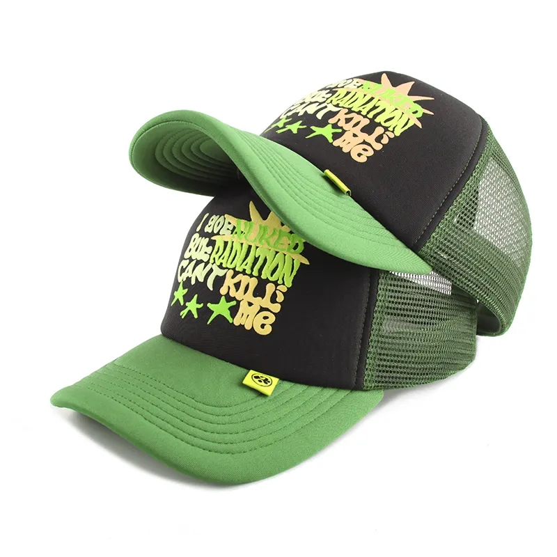 Cappelli da camioncampina personalizzati per la stampa per stampa con scottatura logo per camion per camionisti in schiuma semplice cappello traspirante