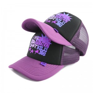 Cappelli da camioncampina personalizzati per la stampa per stampa con scottatura logo per camion per camionisti in schiuma semplice cappello traspirante