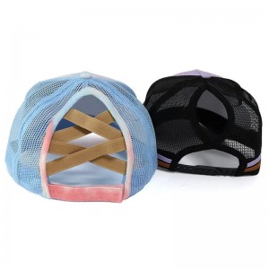 Cappelli da camioning da baseball da 5 pannelli classici personalizzati con logo da ricamo, stampa di pressione in rilievo