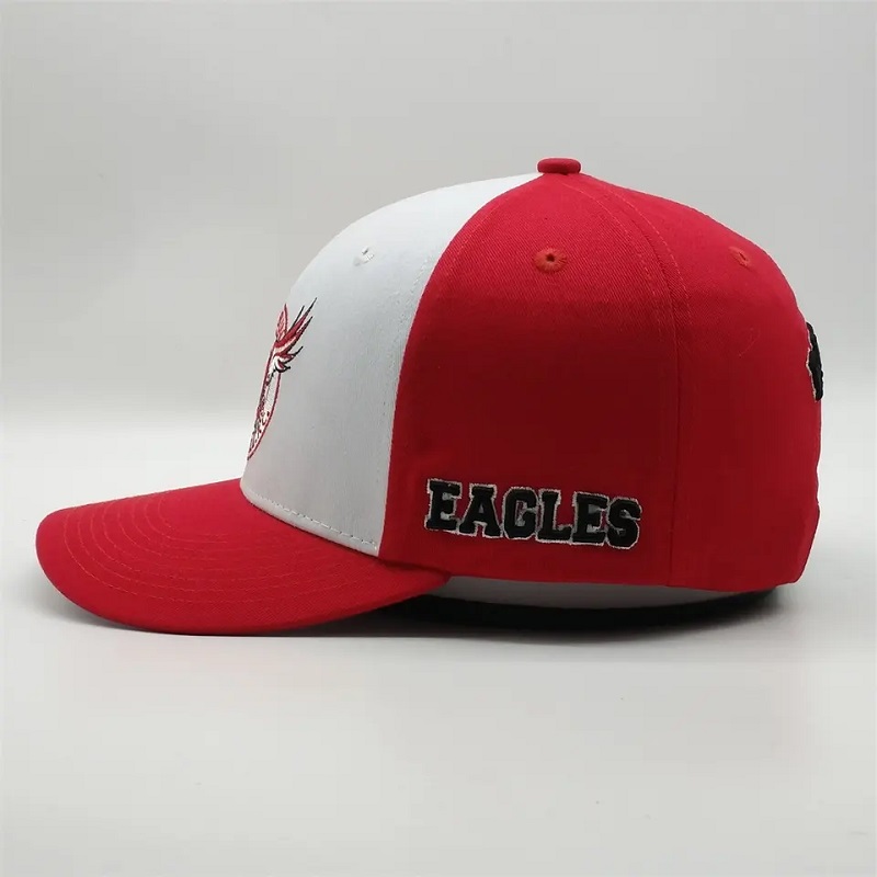 Ricamo a 6 pannelli di alta qualità personalizzato Two tono pre -curvo Cappello a basso profilo PADBall CAPBALL BASTBALL