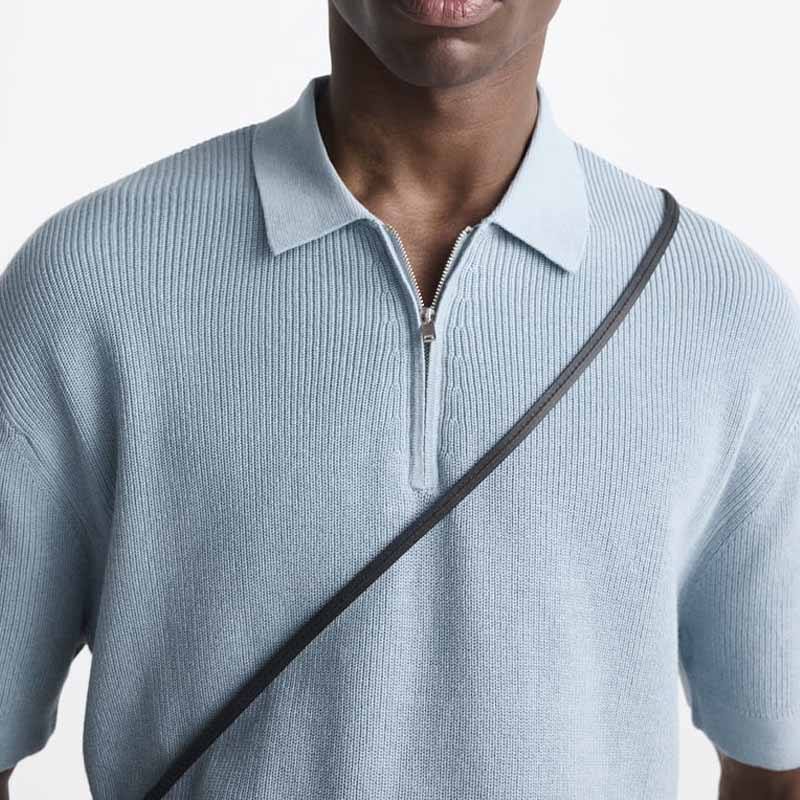 Shirt da polo di maglieria da uomo di alta qualità al 100% in cotone a polo di cotone designer di polo