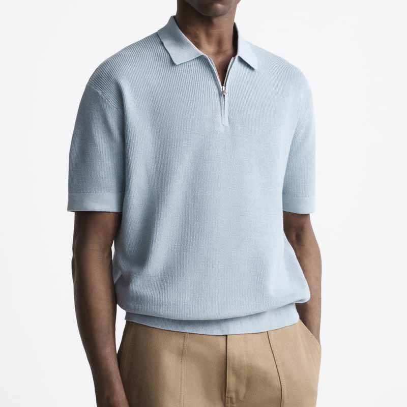 Shirt da polo di maglieria da uomo di alta qualità al 100% in cotone a polo di cotone designer di polo