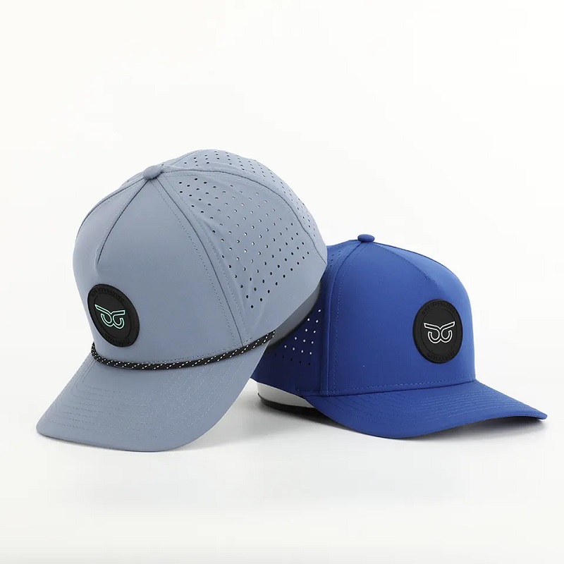 Nuovo cappello da golf in poliestere sportivo per patch in PVC personalizzato in PVC