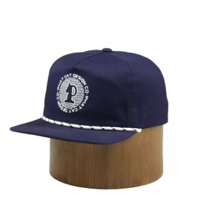 Logo di design OEM personalizzatonon strutturatonon strutturato cappello da tappo a snapback innylon al 100% con corda