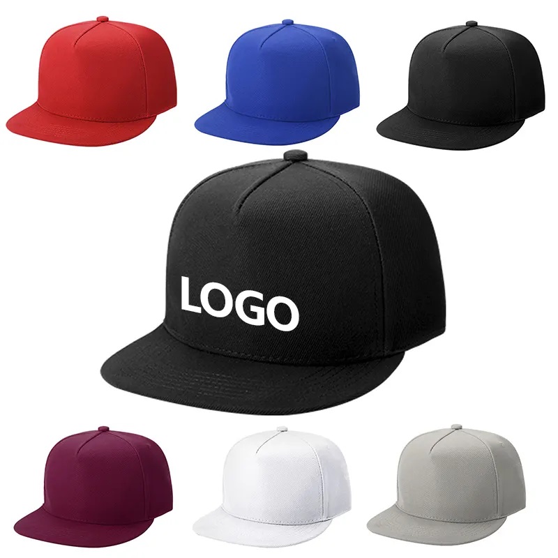 Golf sportivo ricamato di alta qualità personalizzato Blank personalizzato Diversi colori Pure Cotton Curved Visor Snapback Dad 5 Cappelli da pannello