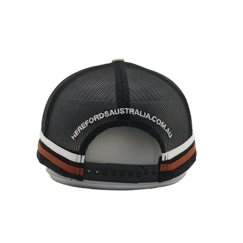 Capillini per camionisti australiani di alto profilo personalizzati, cappuccio per camionista a maglie a 2 laterali, camionista a strisce HA