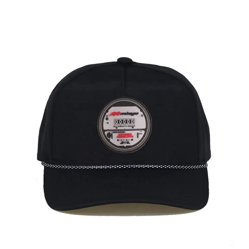 Fallo perforato a taglio laser impermeabile personalizzato Cappello perforato 5 Pannello Panzona Pvc Baseball Cap da baseball