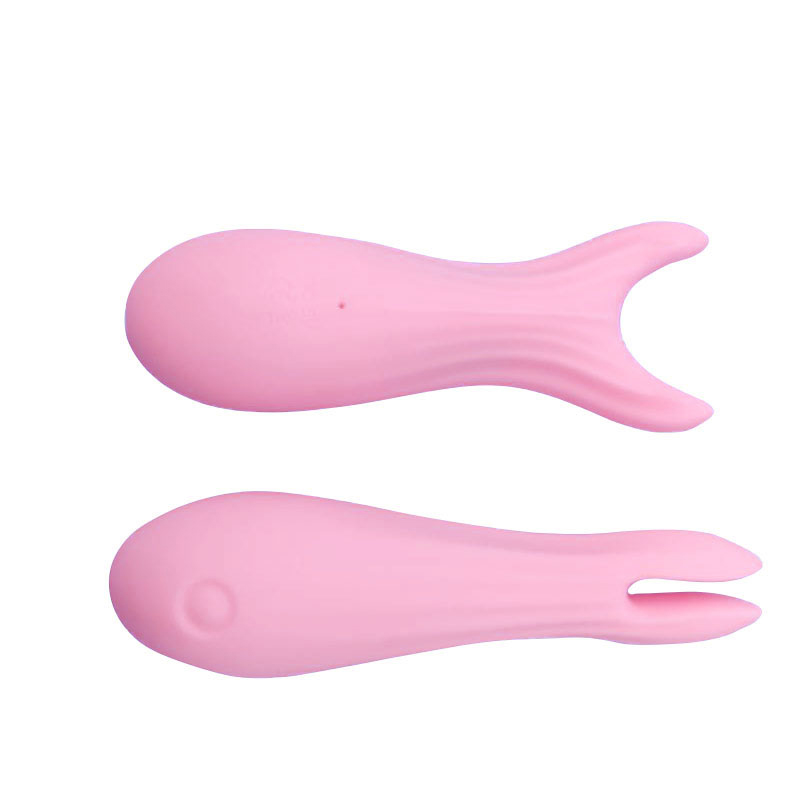 Piccola per vibrazione del sesso per adulti bacchetta vibratore di lancia (forchetta rosa dei pesci piccoli)