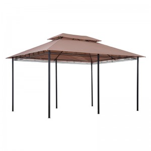 10 \\\\ \'x 13 \\\\\' Gazebo pergola a tavola morbida esterna con tende, gazebo in telaio in acciaio a 2 livelli per patio, kaki