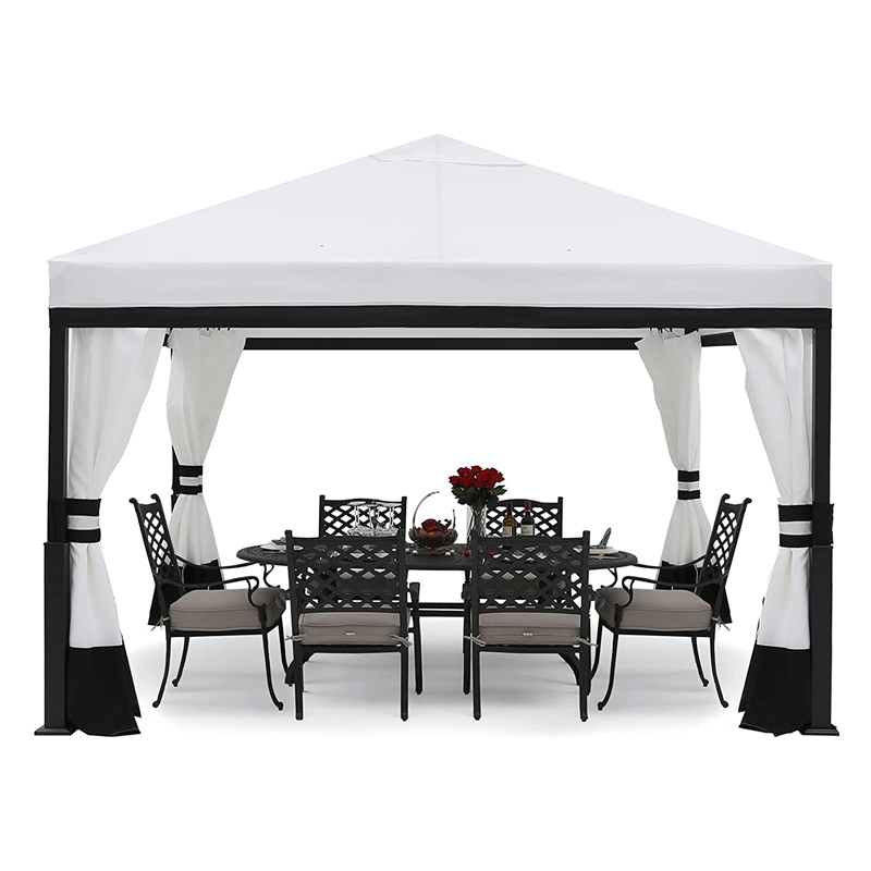 Giardino gazebo con tetto retrattile