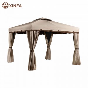 10 piedi x 12 piedi. Gazebo Attività all\'aperto Uso con Mosquito Net, Cioccolato