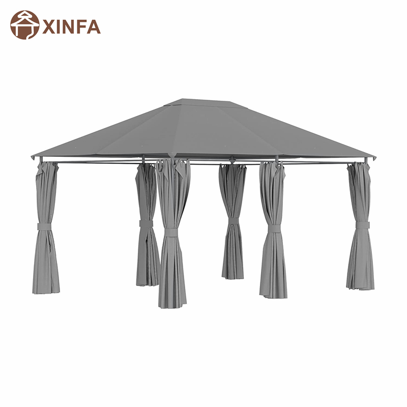 10 \\ 'x 13 \\' patio esterno Scheda a baldacchino con 6 laterali rimovibili, grigio