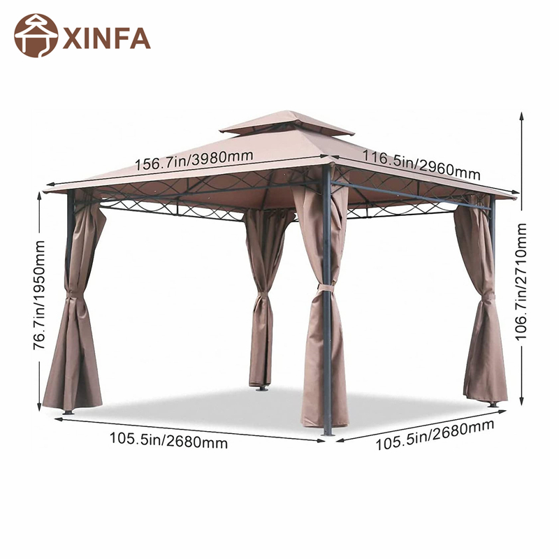 10 \\ 'x 13 \\' BLOCCO GAZEBO SOLA CANOPY, TENDA IMPERATURA CON TENDANTI PERSPETTI POLTITABILI PARTY BARCOPIE