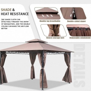 10 \\\\ \'x 13 \\\\\' BLOCCO GAZEBO SOLA CANOPY, TENDA IMPERATURA CON TENDANTI PERSPETTI POLTITABILI PARTY BARCOPIE