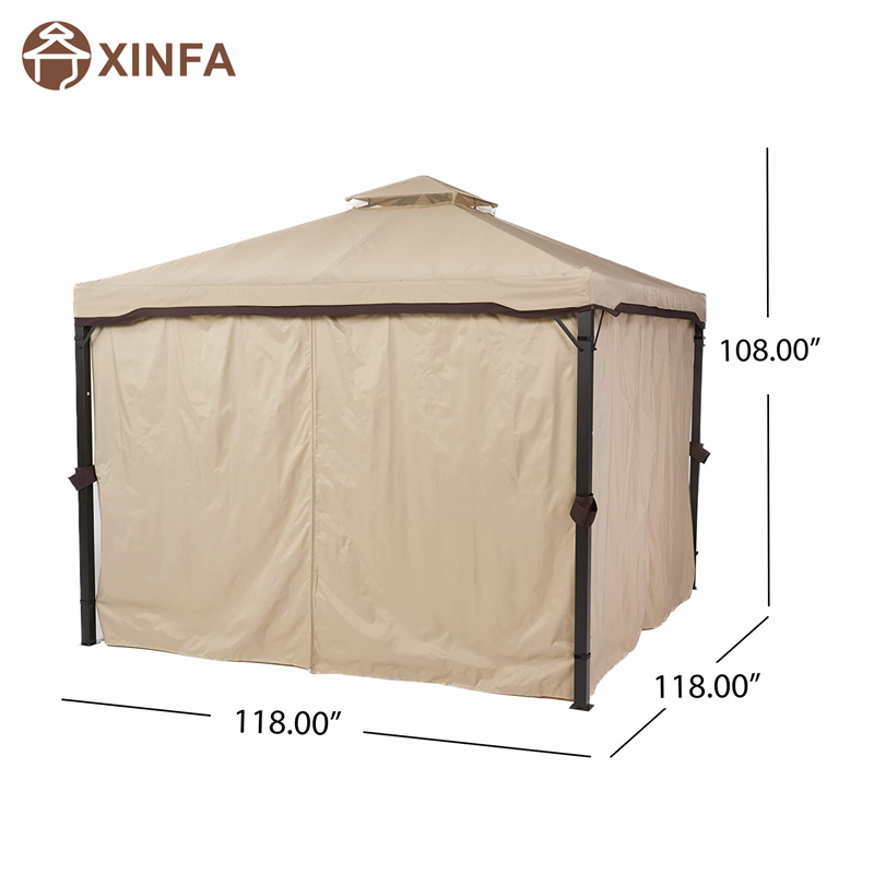 10 \\ 'x 10 \\' Gazebo Block Sun Shade Canopy, Tenda impermeabile, Gazebo da esterno con tende