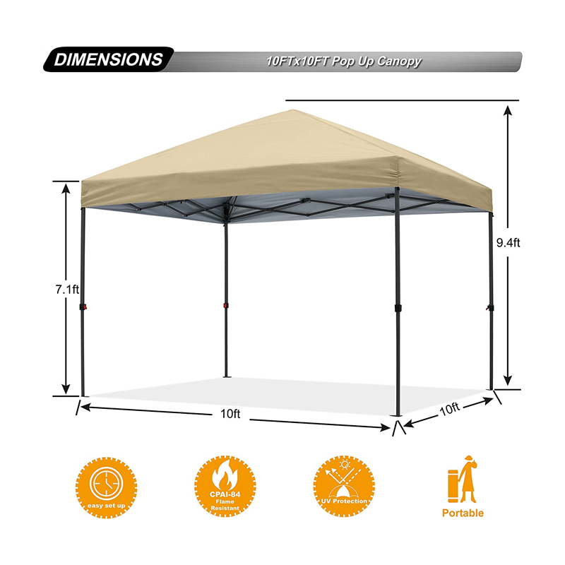 Durevole facile stabile 10x tenda da baldacchino all'aperto pop -up pop up spiaggia