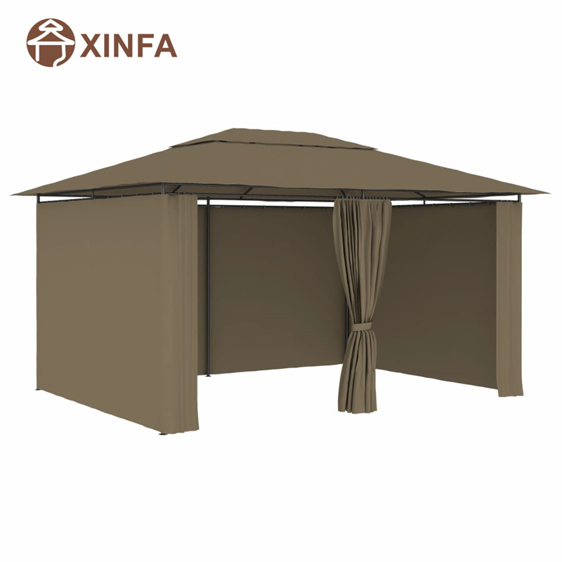 Staffa in alluminio cortile pop -up pergole e gazebo all'aperto con tende, caffè