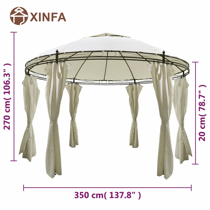 Top arco di marquee di matrimonio Jardin Pergolas Gazebo Outdoor Alluminio Gazebo Show Tents