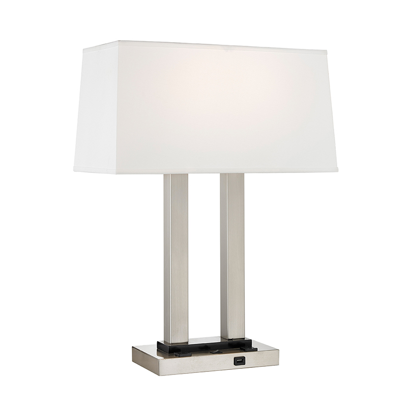 Lampada da tavolo a doppio comodino in camera