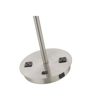 Lampada da tavolo da comodino a due luci in camera