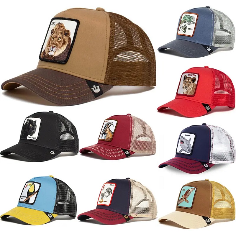 Cappello per camionista ricamato al logo personalizzato personalizzato all'ingrosso