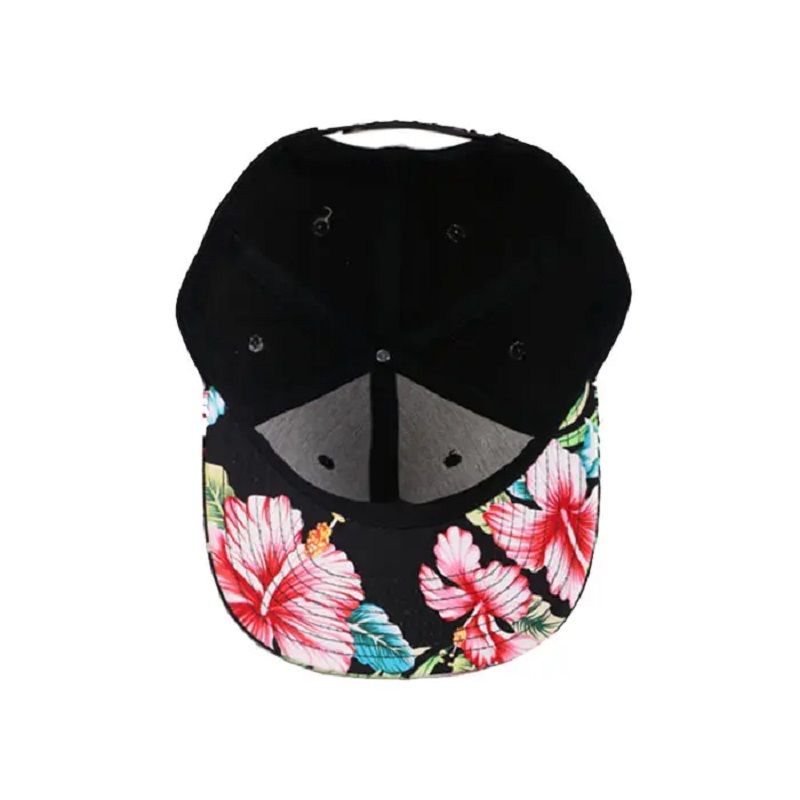 OEM divertente OEM 100% Polyester Underbrim Ramoidery Tropic Printing 2 Tone Snapback Cap.