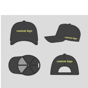 Produttori OEM Logo personalizzato di alta qualità Small MOQ Casual 5 pannelli Baseball Caps Caps per marchi di abbigliamento per marchi di abbigliamento