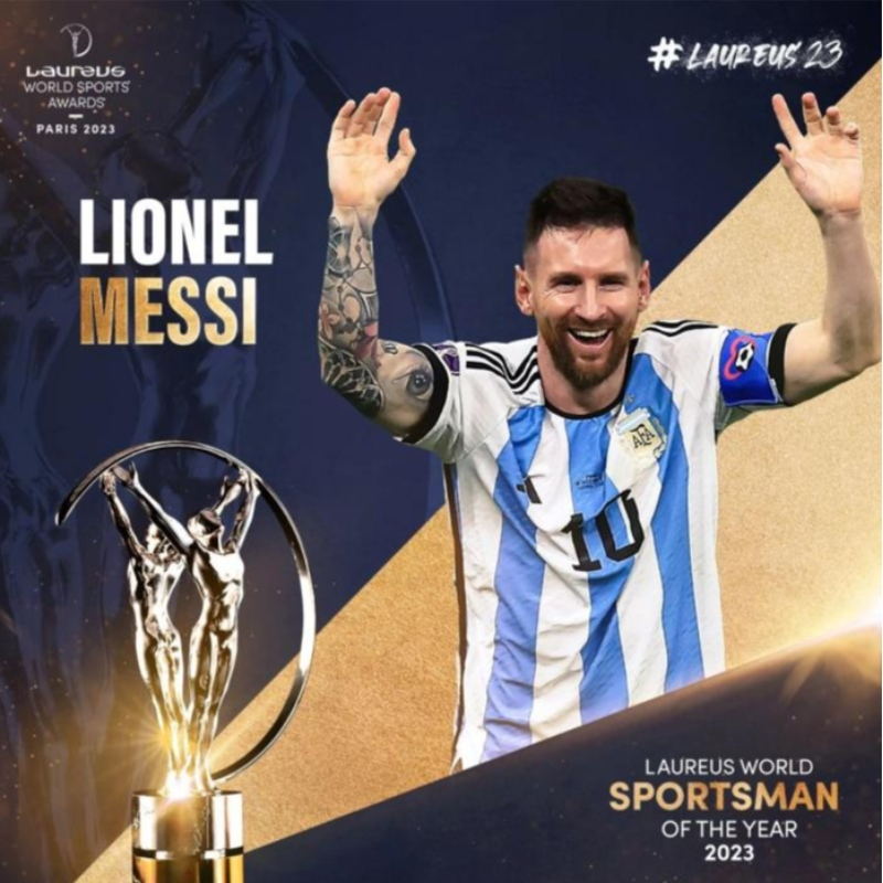 Lionel Messi vince un altro Lawrence Award
