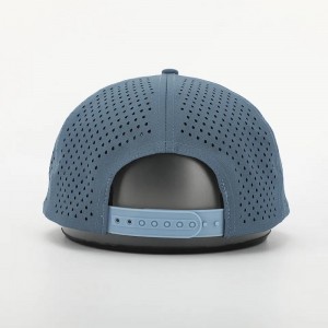 OEM Design personalizzato Logo 5 pannello classiconon strutturato in bianco taglio a 5 pannello per perforazione per perforazione gorra