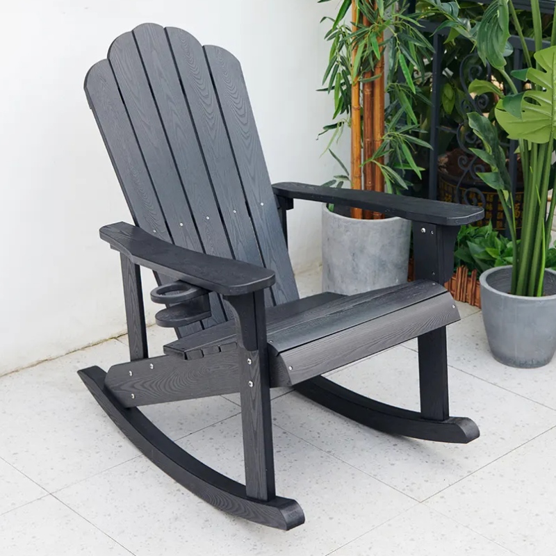 Sedia a dondolo Adirondack