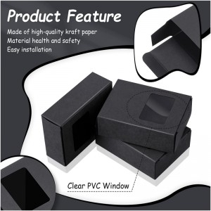Scatola di carta per finestre personalizzata con materiale in PVC