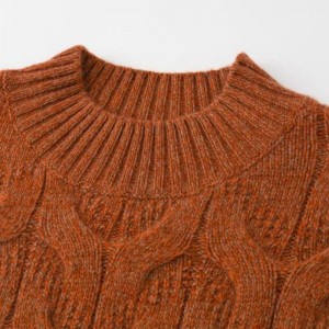 Donne Oversize Knitwear Casual Sighion Turtle Turtle Neck Lazy Wind
