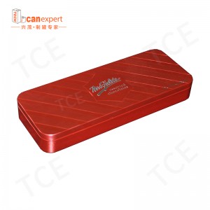 Contenitore di regalo artigianale di alta qualità personalizzato Contenitore caramelle scatola di cioccolato cioccolato bookie metallica in metallo